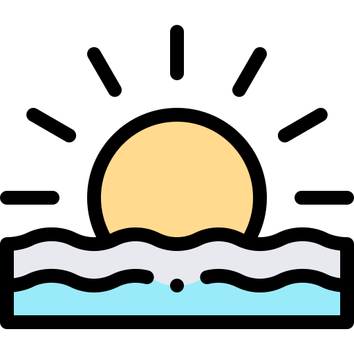 sonnenaufgang Detailed Rounded Lineal color icon
