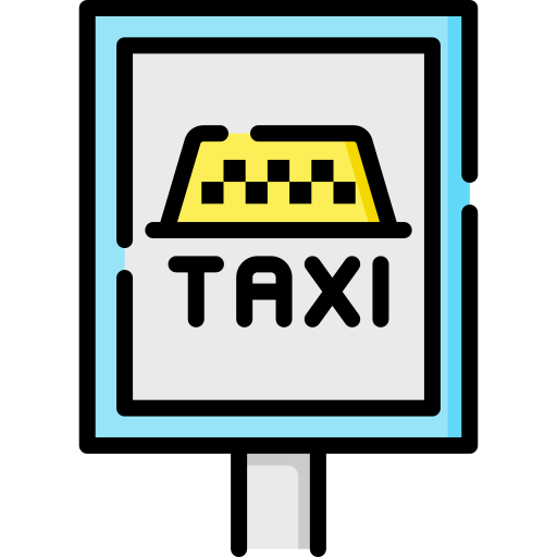 przystanek taksówkowy Special Lineal color ikona