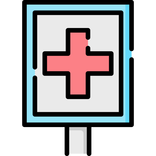 signo de hospital Special Lineal color icono