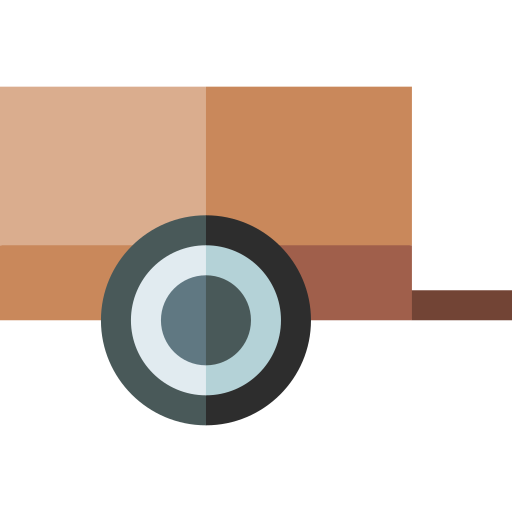 Cart Basic Straight Flat icon