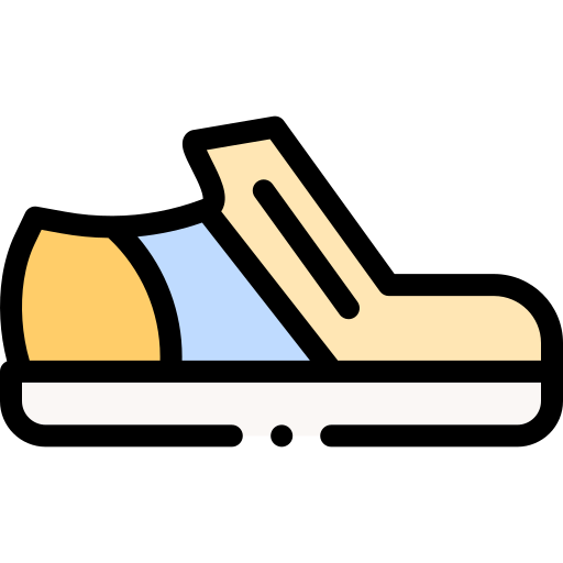 Shoe Detailed Rounded Lineal color icon