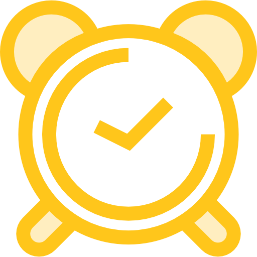 時間 Monochrome Yellow icon