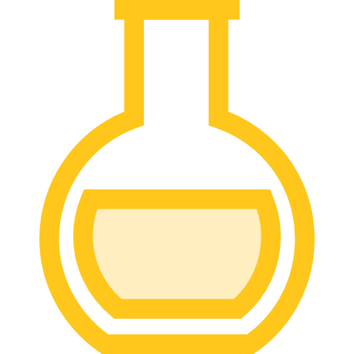tubo de ensayo Monochrome Yellow icono