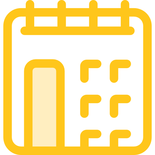 kalender Monochrome Yellow icon