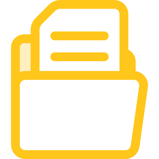 폴더 Monochrome Yellow icon