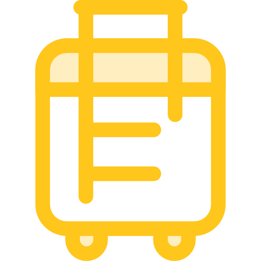 bagage Monochrome Yellow Icône