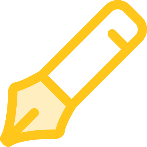 Pen Monochrome Yellow icon