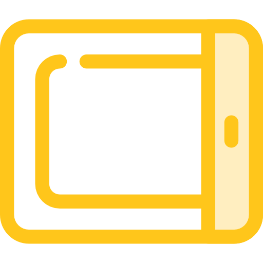 tablet Monochrome Yellow icoon