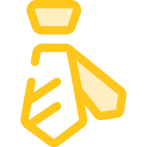 krawatte Monochrome Yellow icon