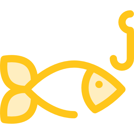 Ловит рыбу Monochrome Yellow иконка