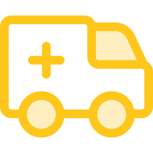 ambulancia Monochrome Yellow icono