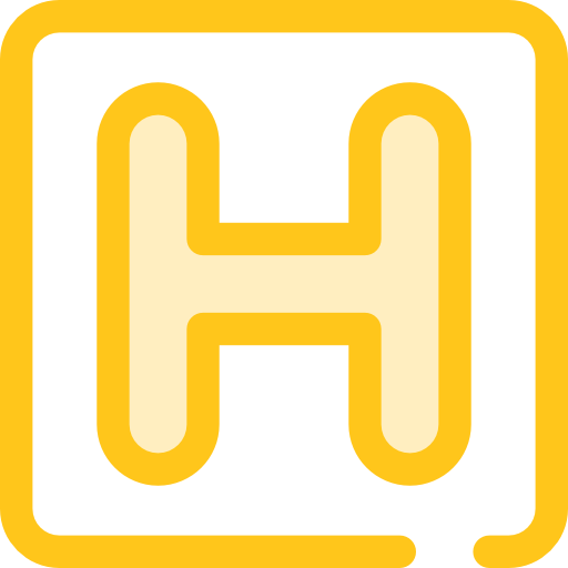 krankenhaus Monochrome Yellow icon