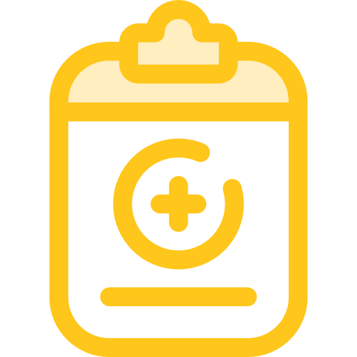 wynik medyczny Monochrome Yellow ikona
