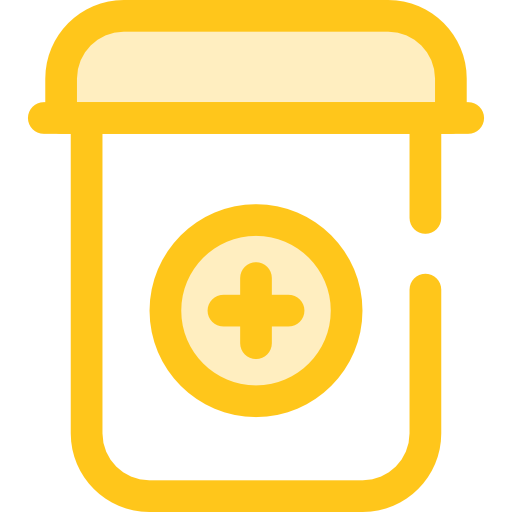 medizin Monochrome Yellow icon