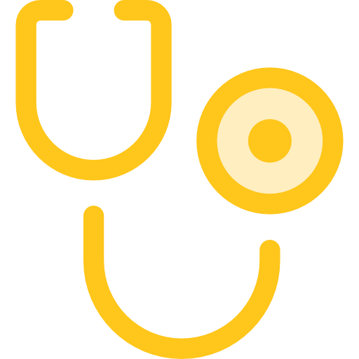 stetoskop Monochrome Yellow ikona