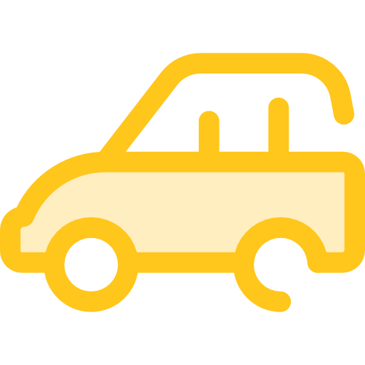 voiture Monochrome Yellow Icône