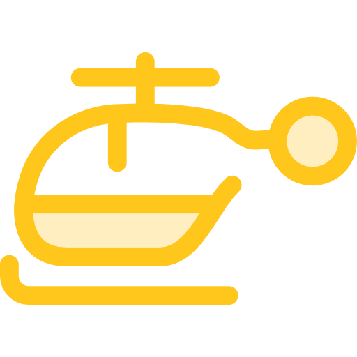 hubschrauber Monochrome Yellow icon