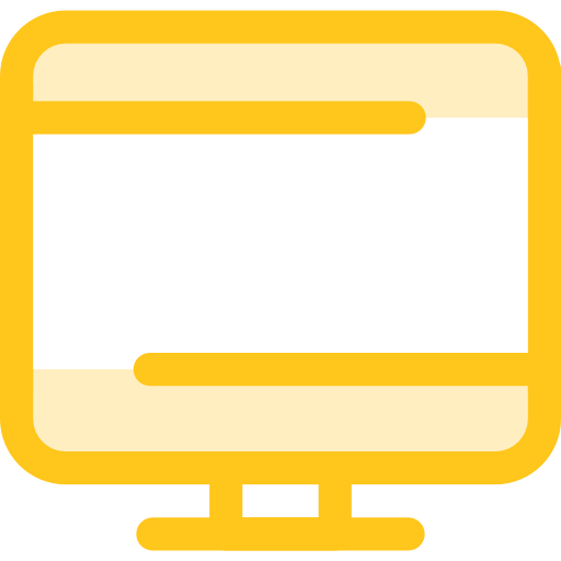 computadora Monochrome Yellow icono