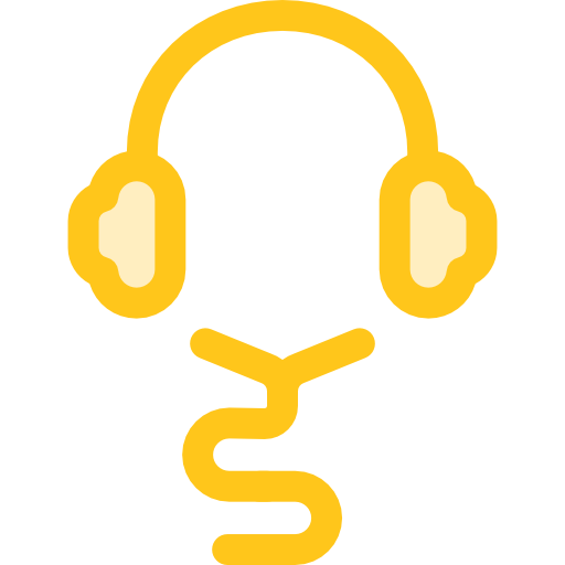 ヘッドフォン Monochrome Yellow icon