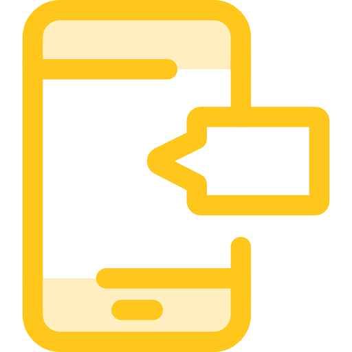 smartphone Monochrome Yellow icona
