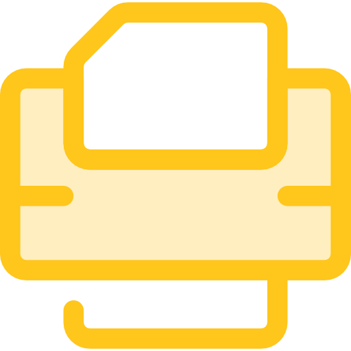 impresora Monochrome Yellow icono