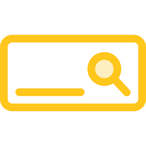 motore di ricerca Monochrome Yellow icona