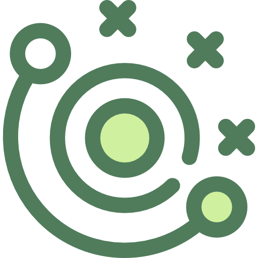 sonnensystem Monochrome Green icon