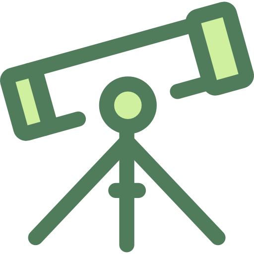 Telescope Monochrome Green icon