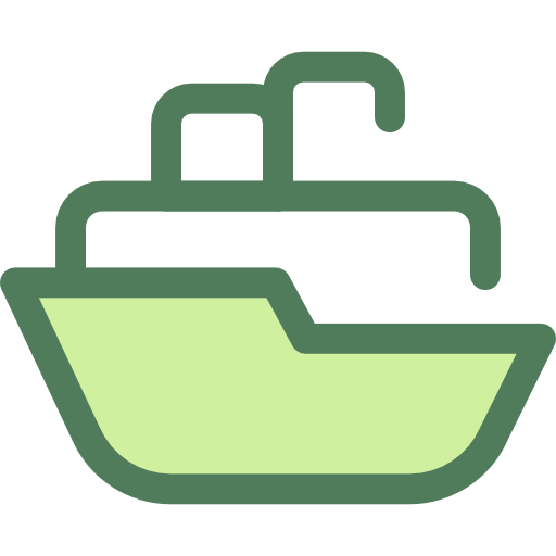 navire Monochrome Green Icône