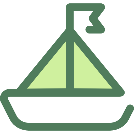 ヨット Monochrome Green icon