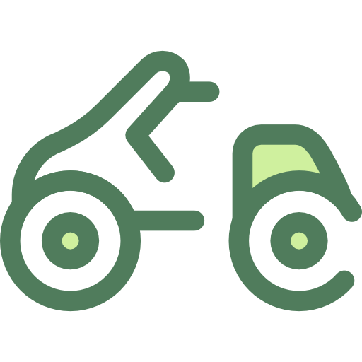 motocykl Monochrome Green ikona