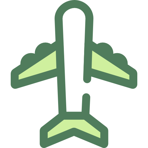 flugzeug Monochrome Green icon