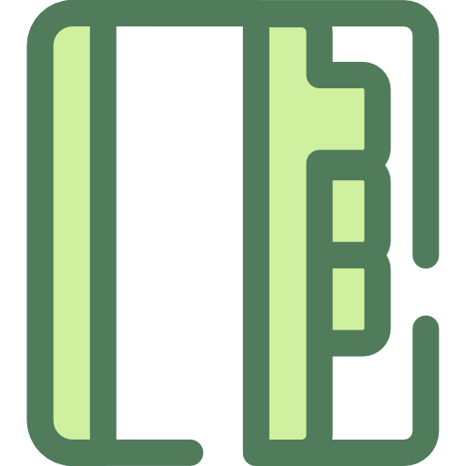 Agenda Monochrome Green icon