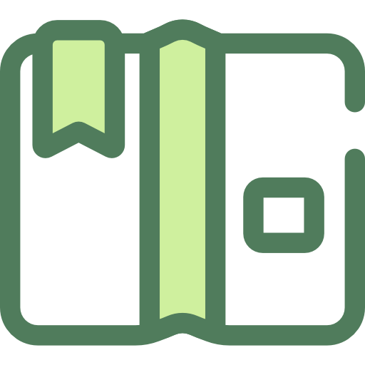 livre ouvert Monochrome Green Icône