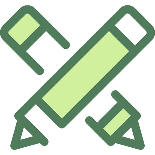 크레용 Monochrome Green icon