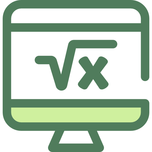 matemáticas Monochrome Green icono