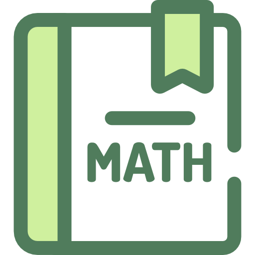 libro de matemáticas Monochrome Green icono