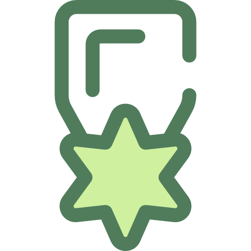 Medal Monochrome Green icon