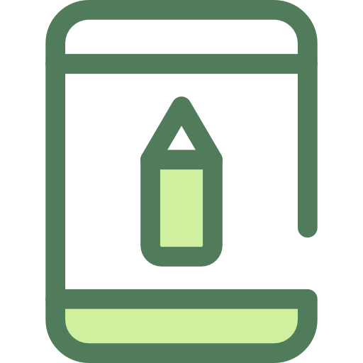 smartphone Monochrome Green Ícone