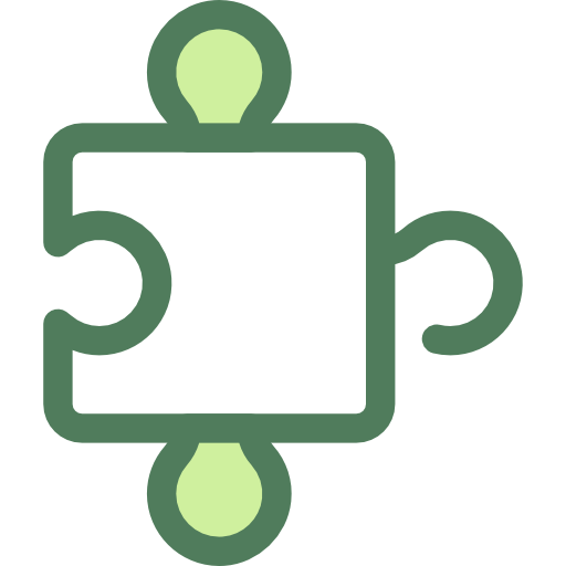 Puzzle Monochrome Green icon