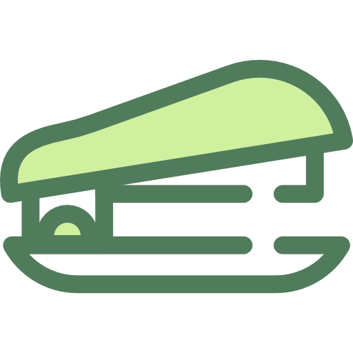 Stapler Monochrome Green icon