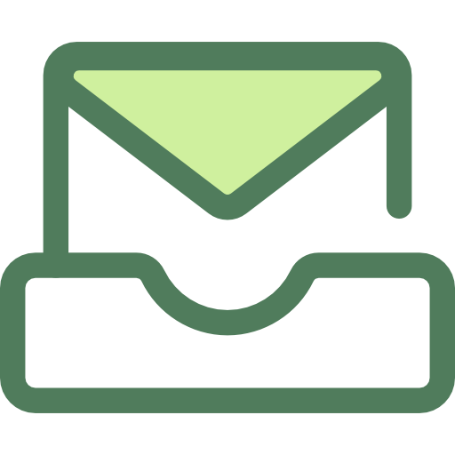 Inbox Monochrome Green icon