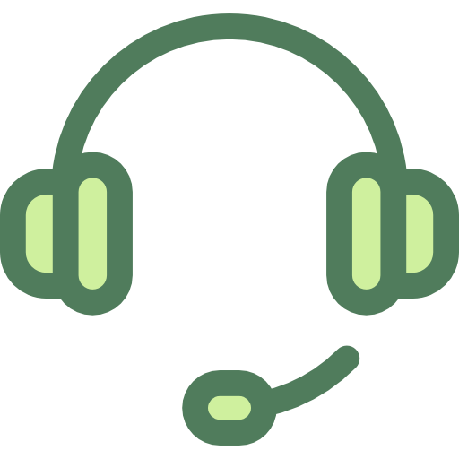 headset Monochrome Green icon