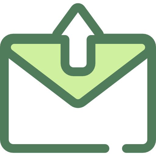 e-mail Monochrome Green ikona
