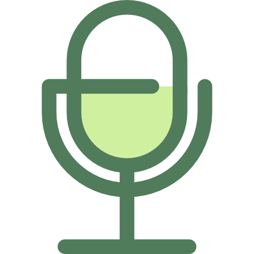 microfone Monochrome Green Ícone