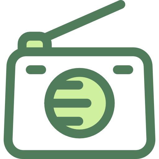 radio Monochrome Green icoon