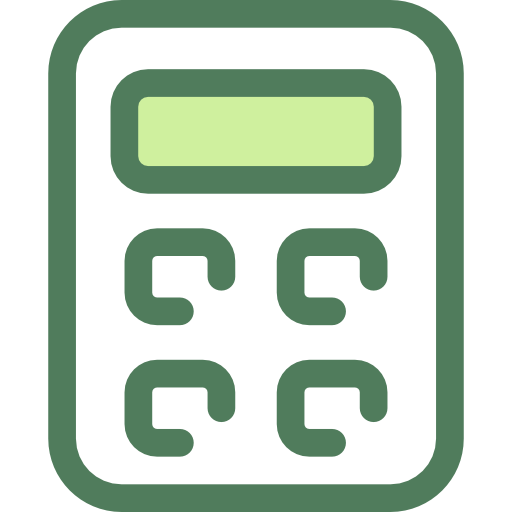 kalkulator Monochrome Green ikona