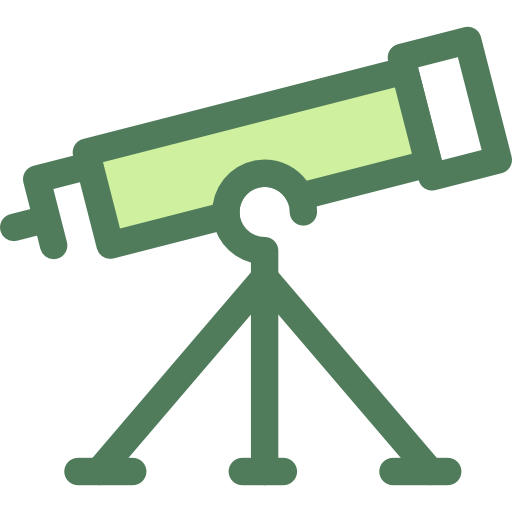 telescópio Monochrome Green Ícone
