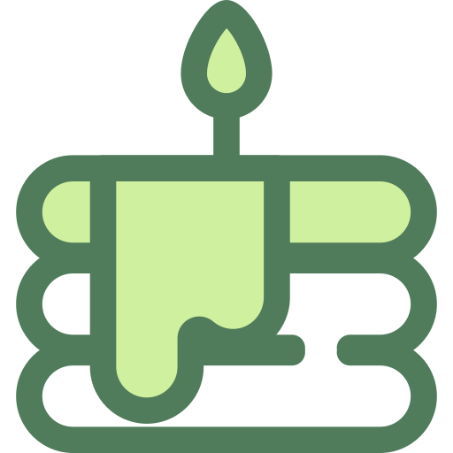 pastel de cumpleaños Monochrome Green icono