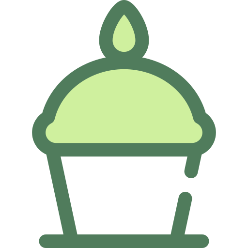 カップケーキ Monochrome Green icon